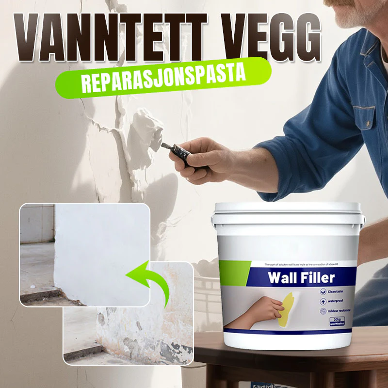Водонепроникна та стійка до цвілі паста для ремонту стін 1 кг